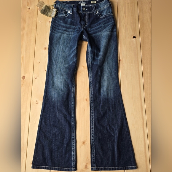 Silver Jeans Suki Mid Rise Bootcut Denim Jeans Womens 30X34 NWT - Picture 2 of 15